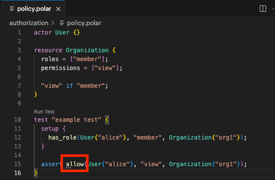 Initial test passing in VS Code